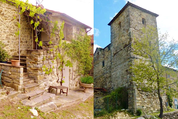 Старинная башня с коттеджем - Ареццо, Тоскана